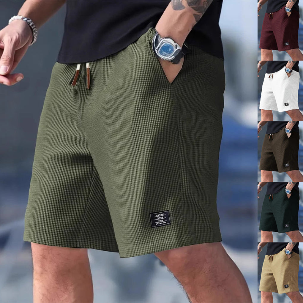 Men's Casual Drawstring Sports Shorts Lightweight Summer Straight Fit