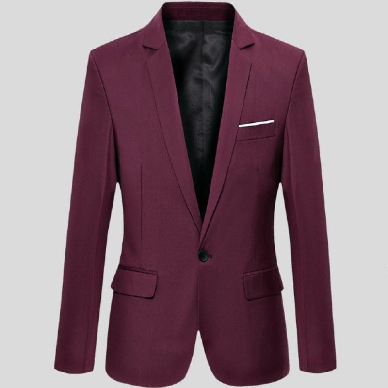Stilren Slim Fit Kostym för Män