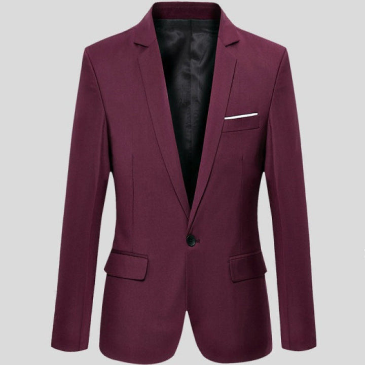 Stilren Slim Fit Kostym för Män