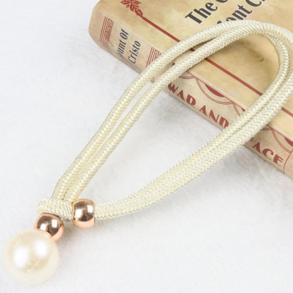 Lystrande Elegant 2-delars Set Perl Gardinsnod