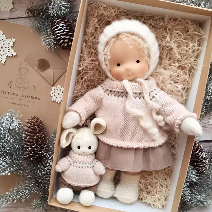 Handgjord Waldorf Kramdoll