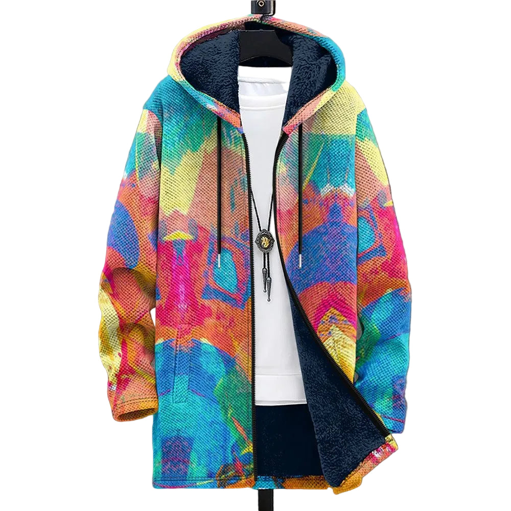 Retro Colorblock Väst för Män