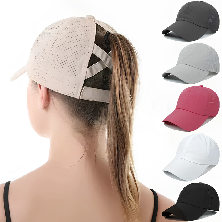 Andningsbar unisex mesh sport baseball cap med justerbar passform