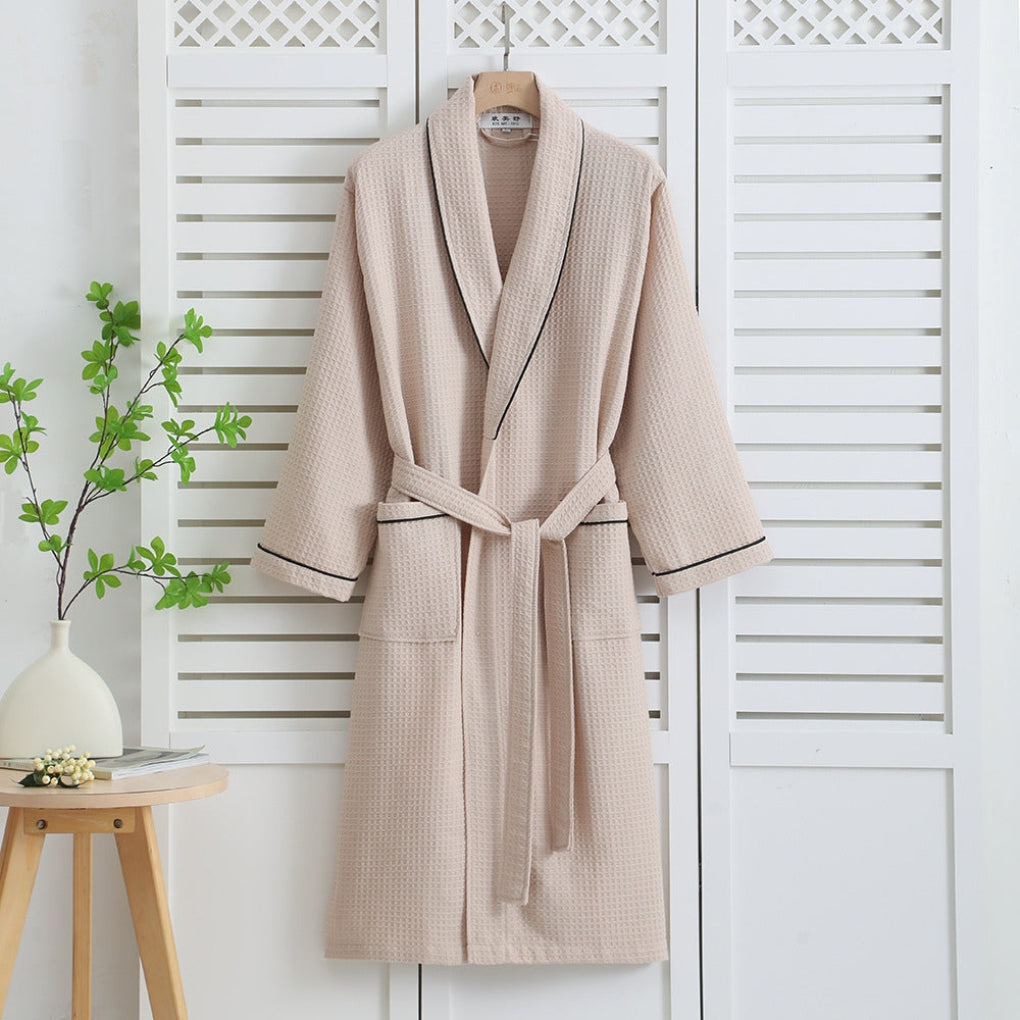 Lättvikts Kimono Bomull Vaffel Badrock