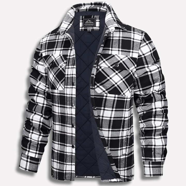 Bomull Kontrollerad Flanell Lumberjack Skjorta