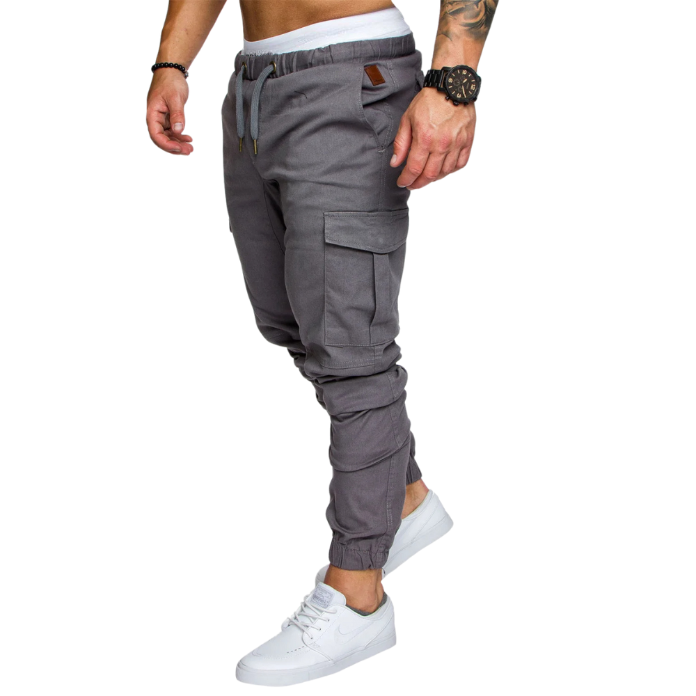 Robusta Multi-Ficka Cargo Joggers för Män