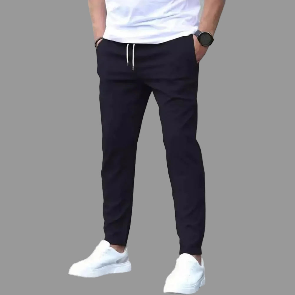 Sportiga Joggers med Fickor för Män