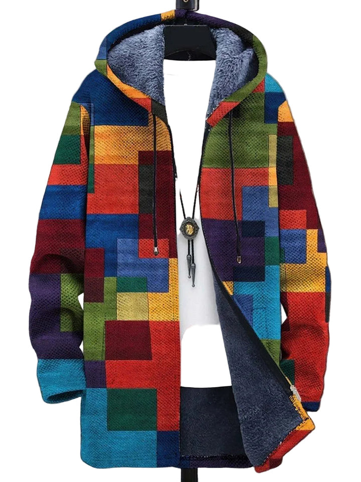 Retro Colorblock Väst för Män