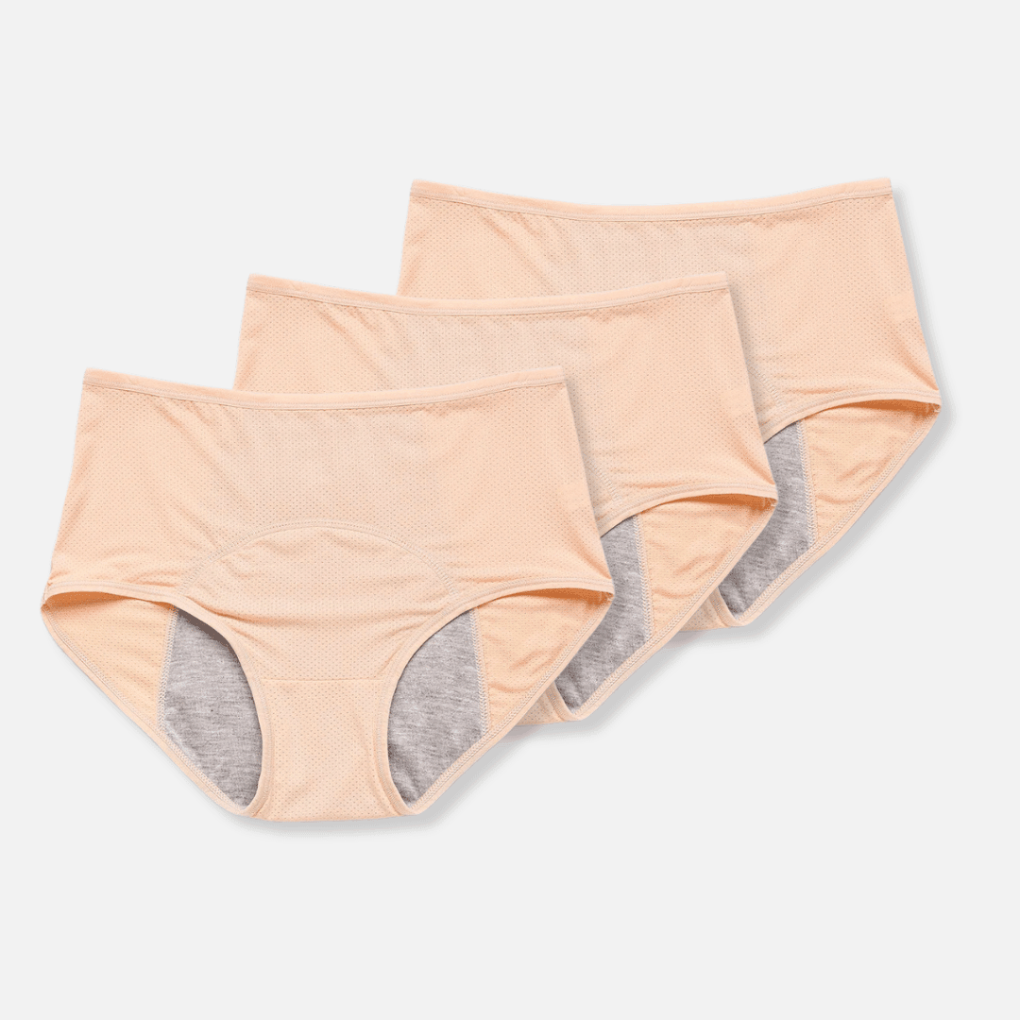Läckagesäkert Menstruationsunderkläder (3-Pack) för Kvinnor