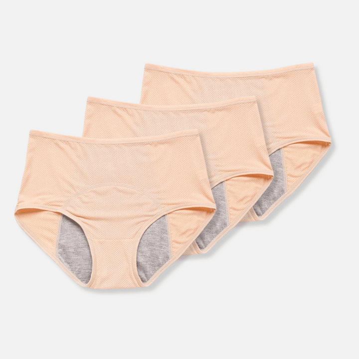 Läckagesäkert Menstruationsunderkläder (3-Pack) för Kvinnor