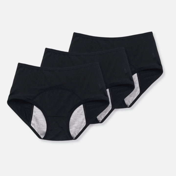 Läckagesäkert Menstruationsunderkläder (3-Pack) för Kvinnor