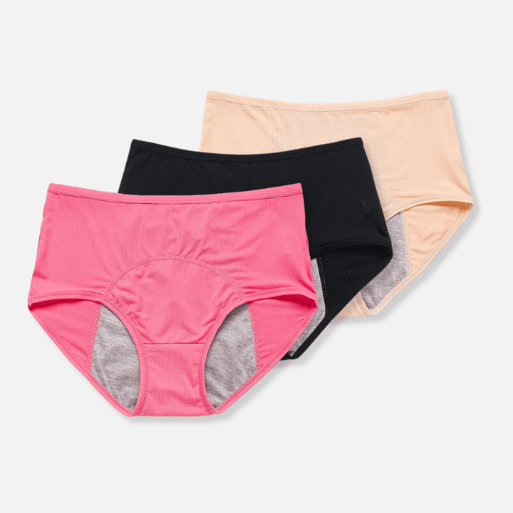 Läckagesäkert Menstruationsunderkläder (3-Pack) för Kvinnor