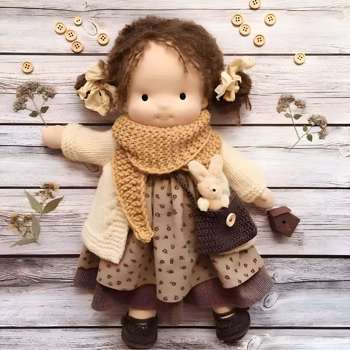 Handgjord Waldorf Kramdoll