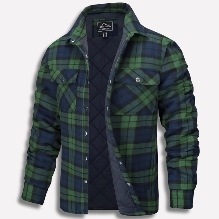 Bomull Kontrollerad Flanell Lumberjack Skjorta