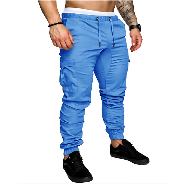Robusta Multi-Ficka Cargo Joggers för Män