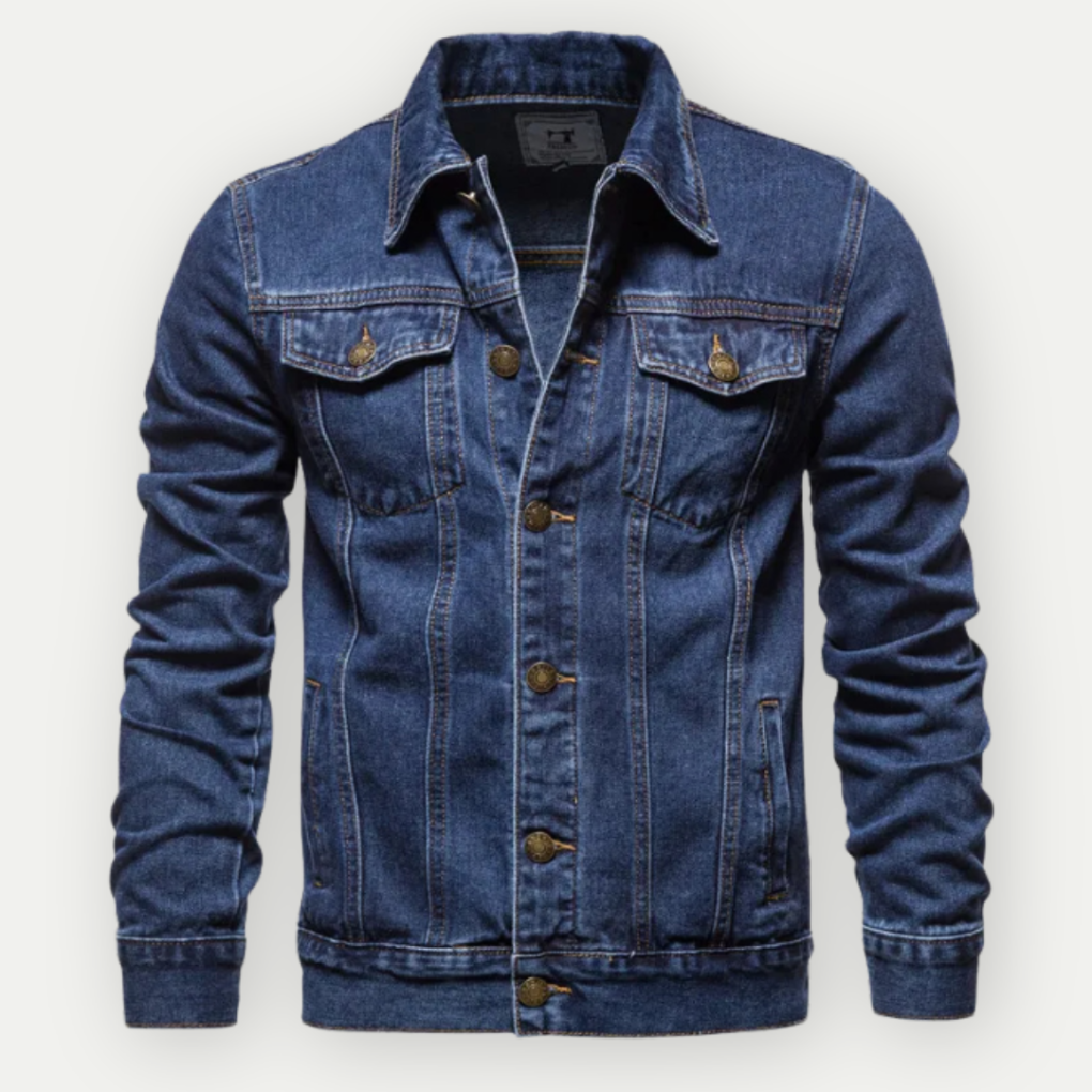 Denim Trucker Jacka för Män