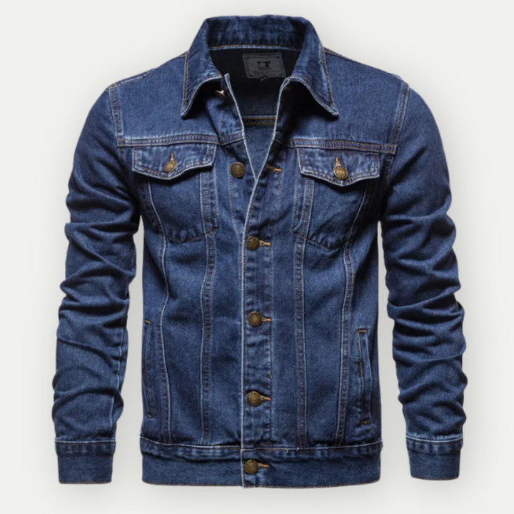 Denim Trucker Jacka för Män