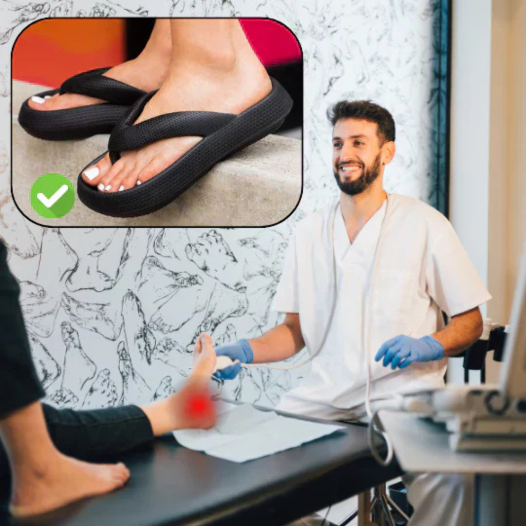 Ortopediska komfort flip-flops