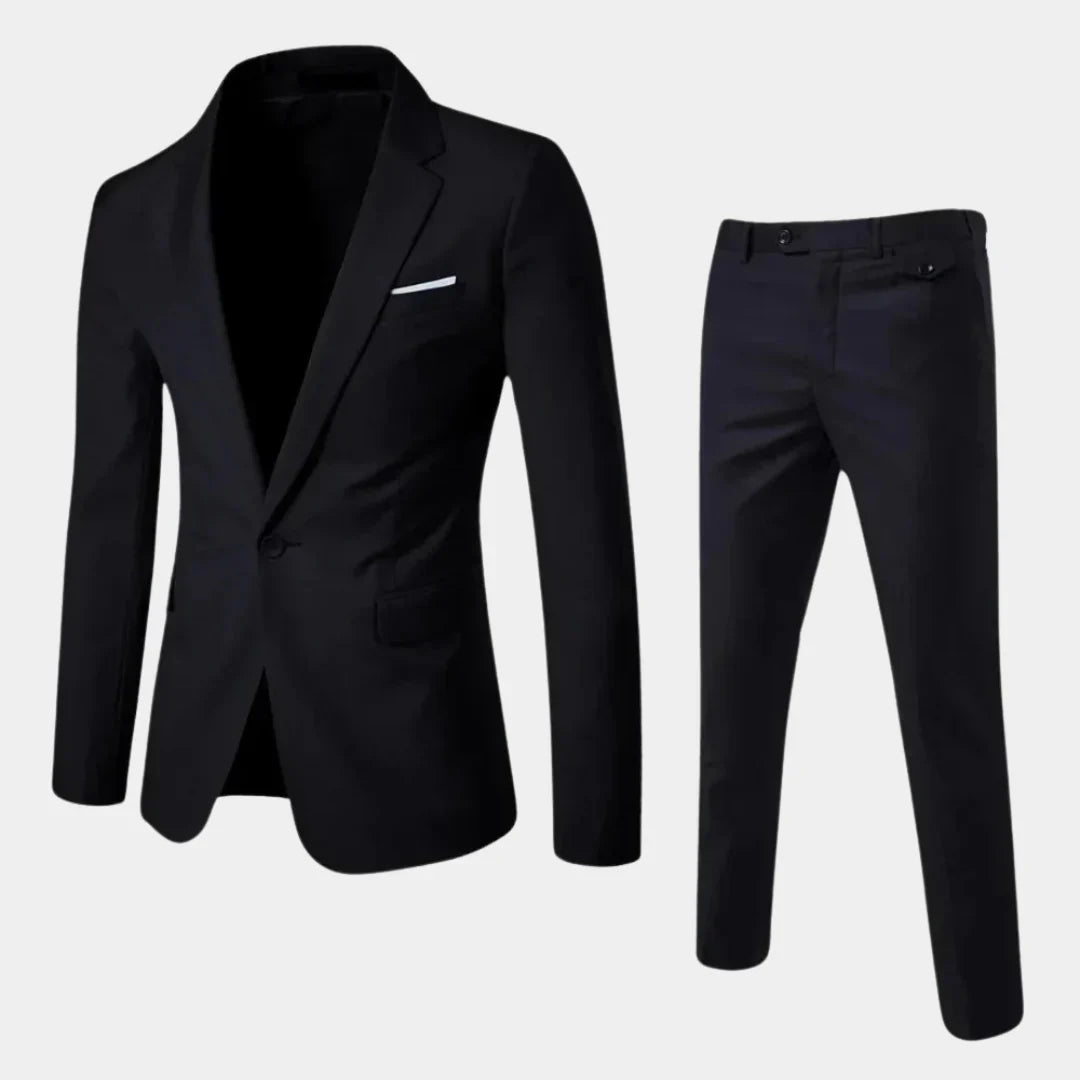 Elegant Manskostym med Blazer och Byxor
