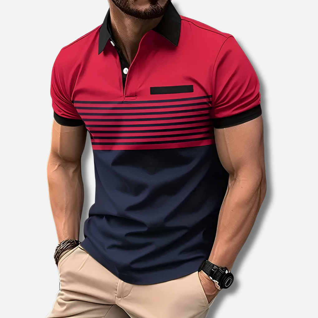 Enkel stil och bra passform polo för män