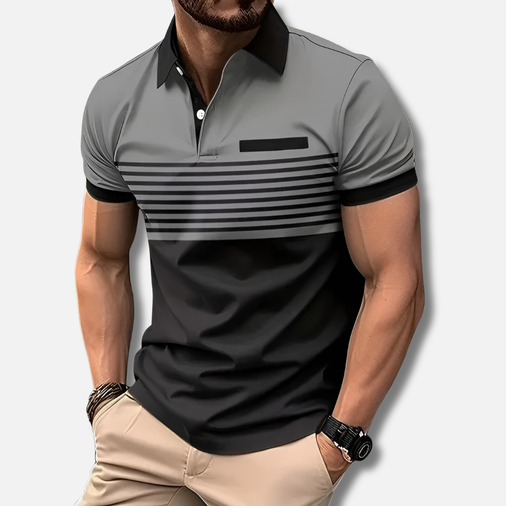 Enkel stil och bra passform polo för män