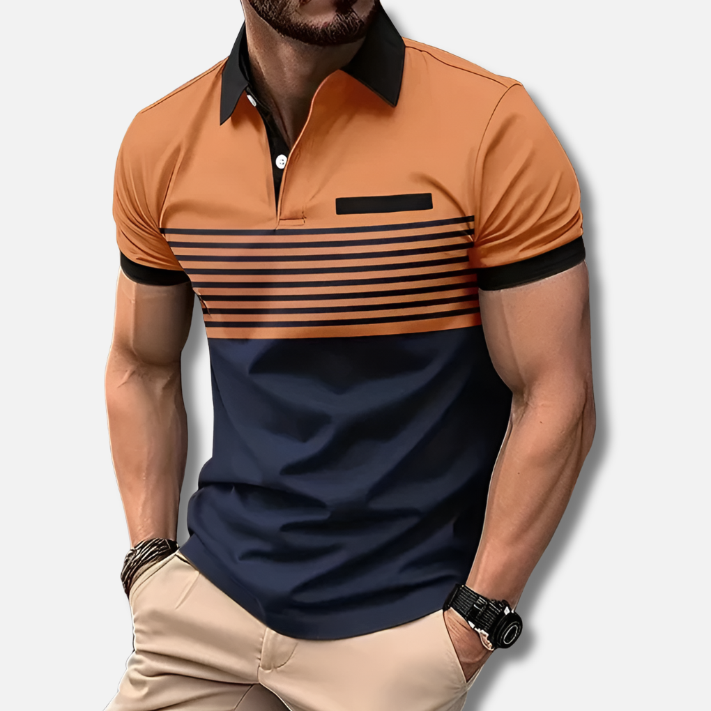 Enkel stil och bra passform polo för män