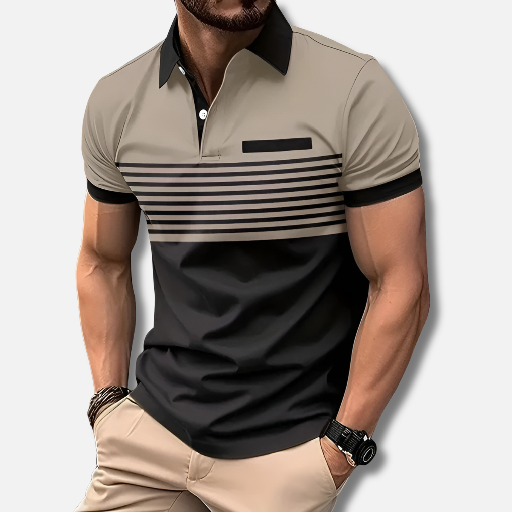 Enkel stil och bra passform polo för män