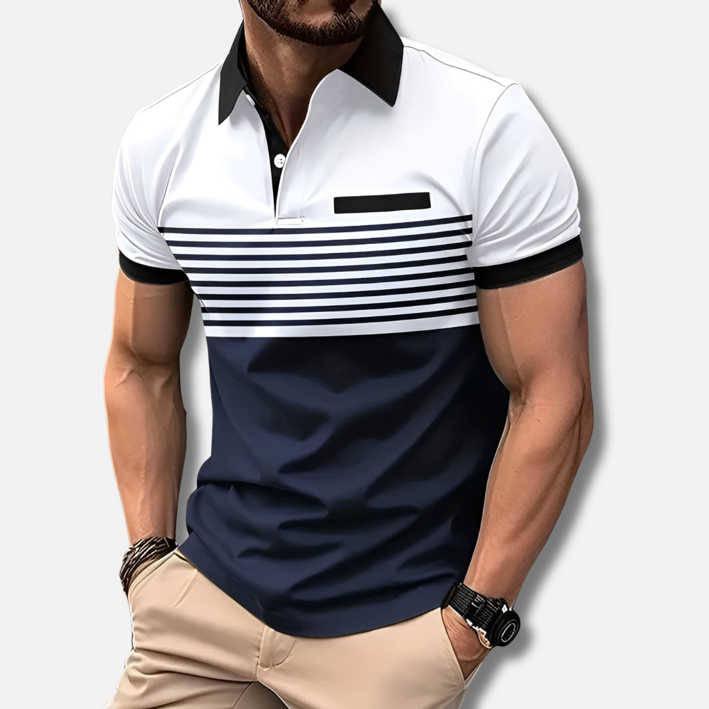 Enkel stil och bra passform polo för män
