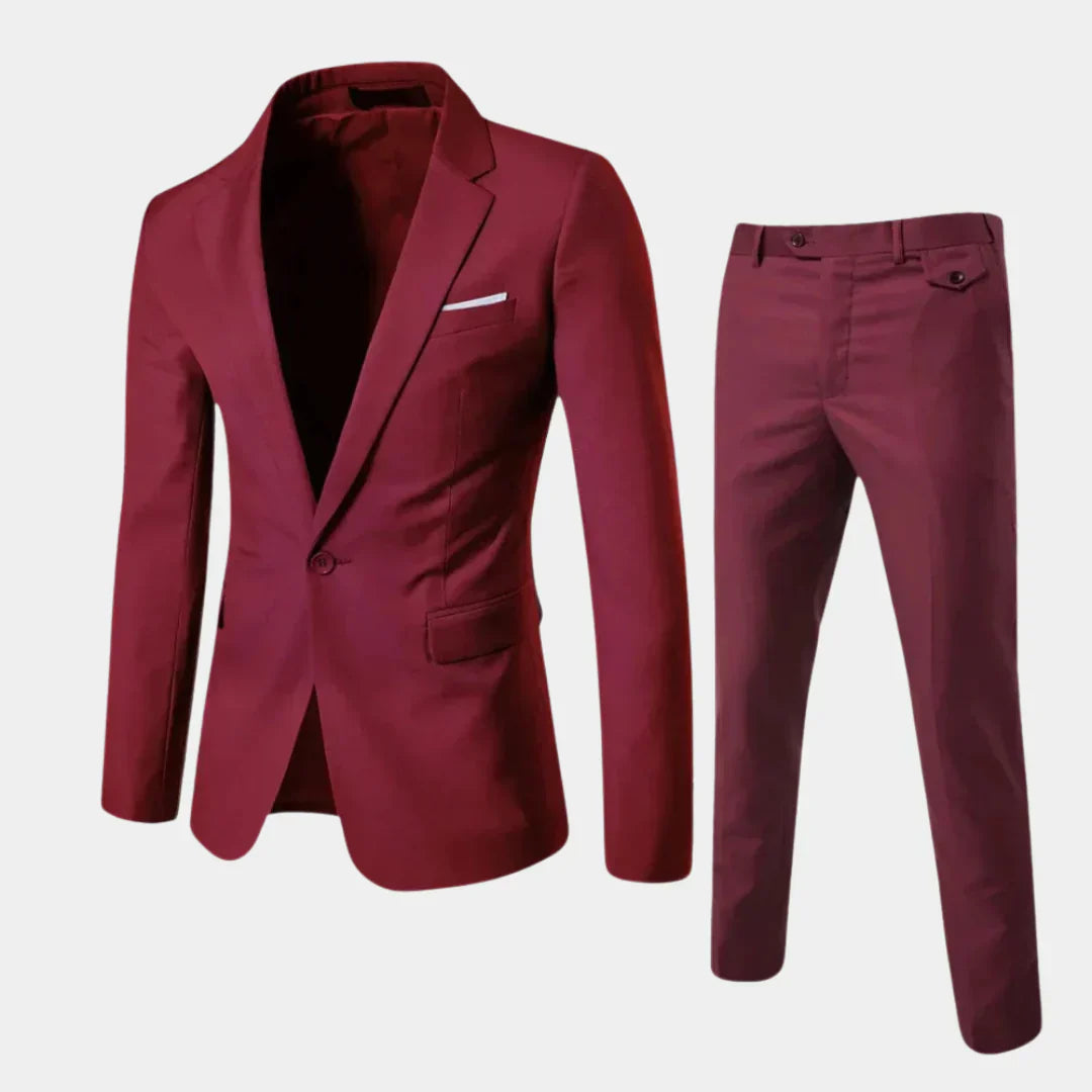 Elegant Manskostym med Blazer och Byxor