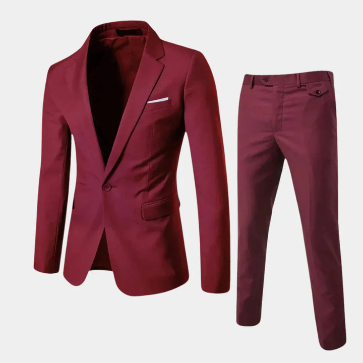 Elegant Manskostym med Blazer och Byxor