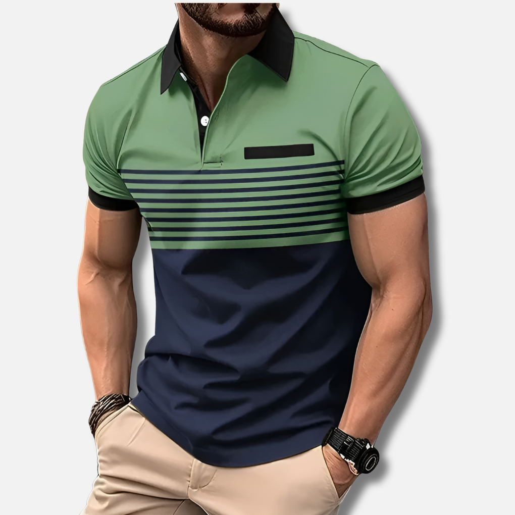Enkel stil och bra passform polo för män