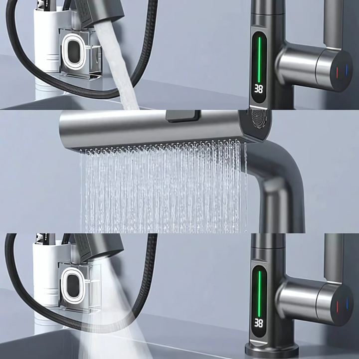 Flexibel LED Vattenkran för Kök & Badrum