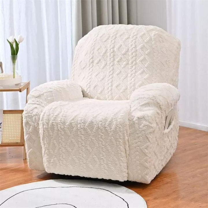 Mjukt, Icke-Glidande Vinter Plush Recliner Sofföverdrag