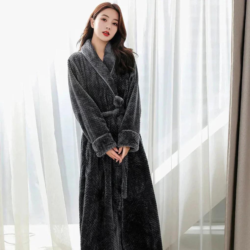Kvinnors Plush Hooded Badrock