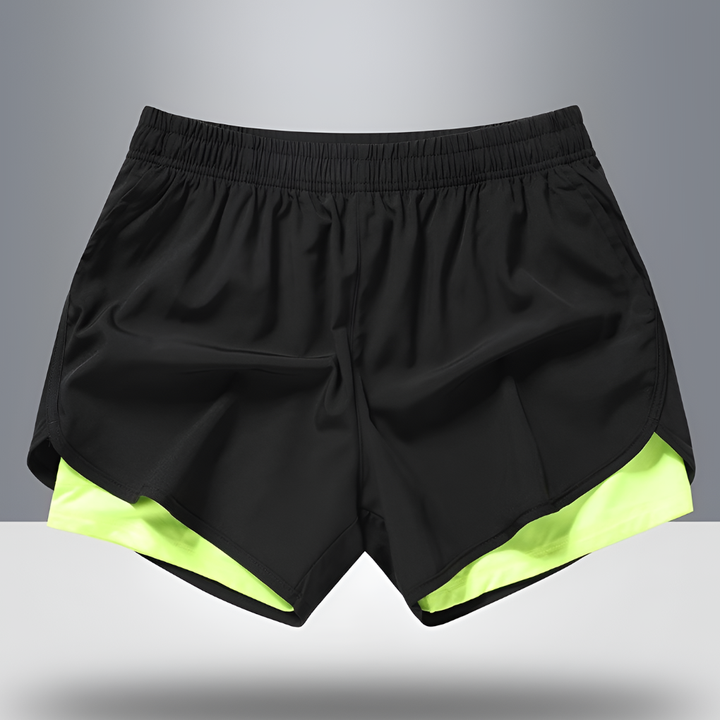 Snabbtorkande herr löpshorts med dragkedja