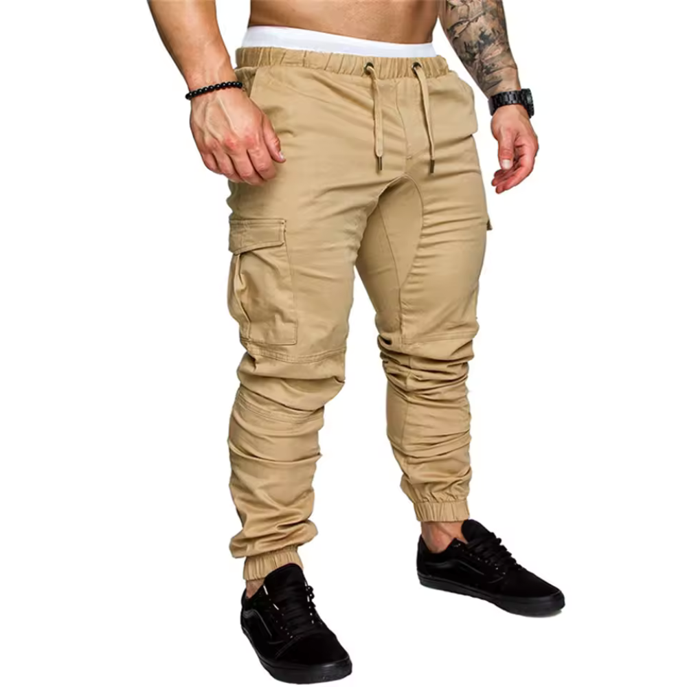 Robusta Multi-Ficka Cargo Joggers för Män