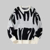Mjuk Textur - Casual Stickad Pullover för Män