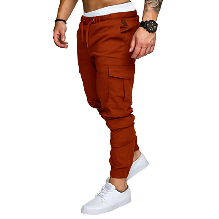 Robusta Multi-Ficka Cargo Joggers för Män