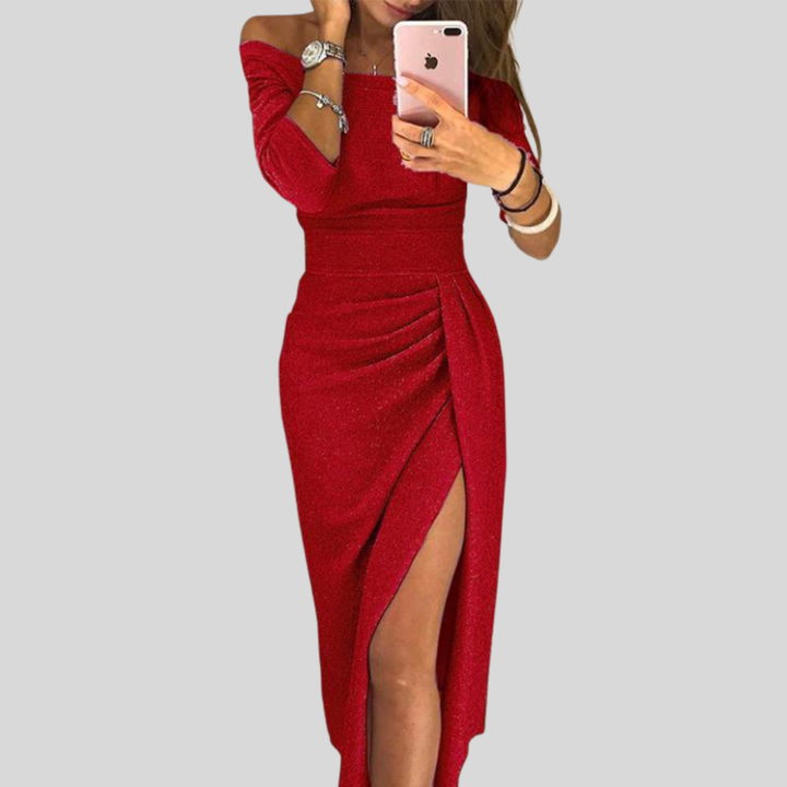 Elegant Off-Shoulder Bodycon Klänning