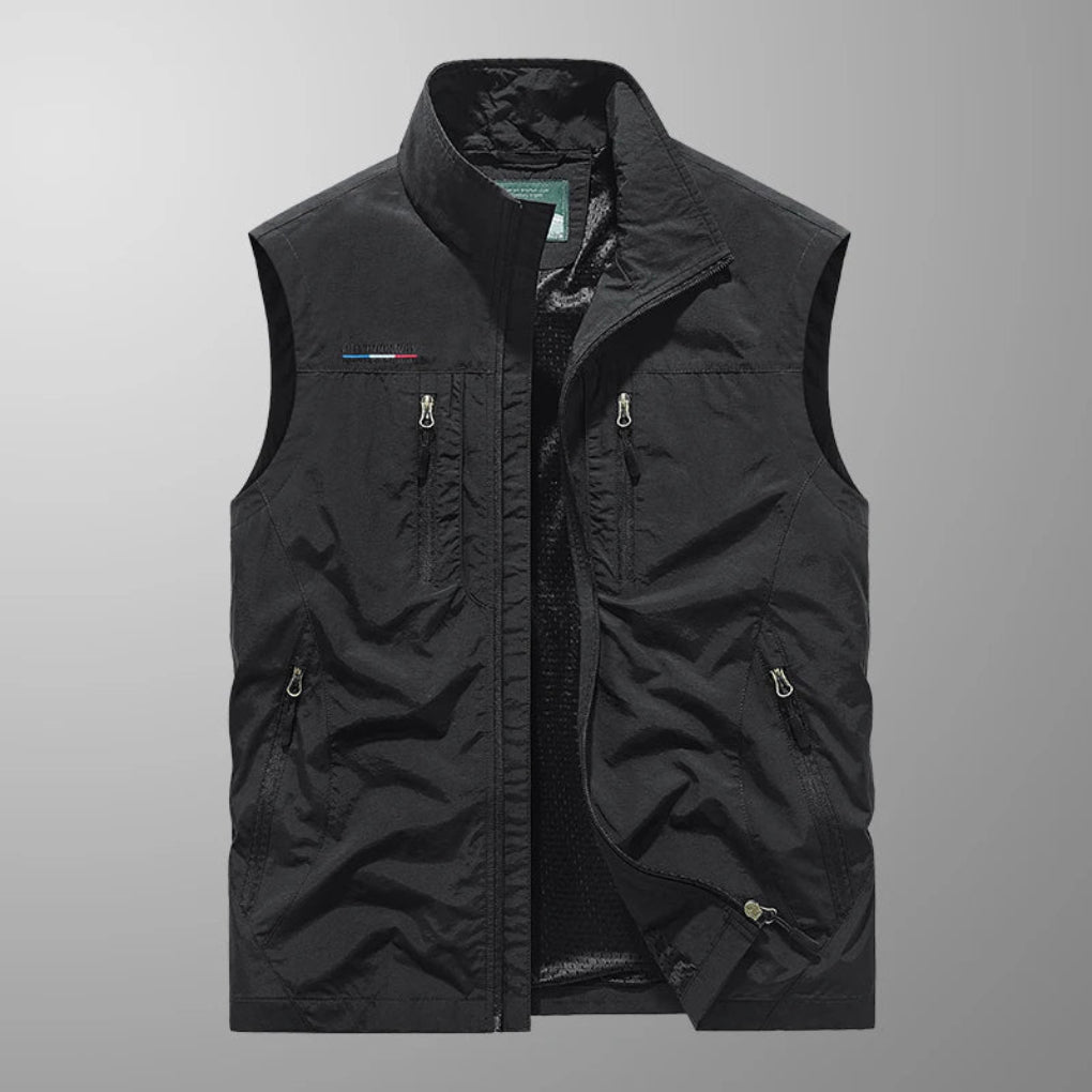 Andningsbar Multi-Pocket Väst för Män