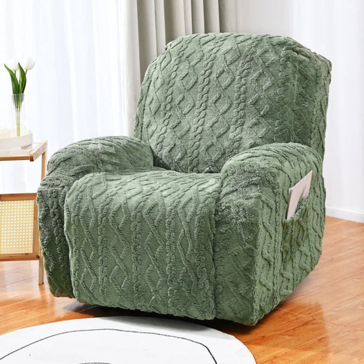 Mjukt, Icke-Glidande Vinter Plush Recliner Sofföverdrag