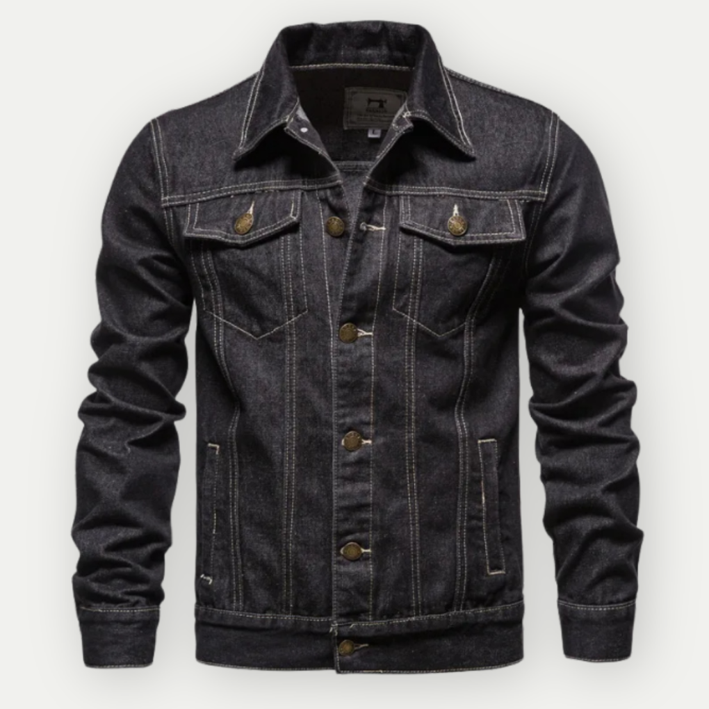 Denim Trucker Jacka för Män