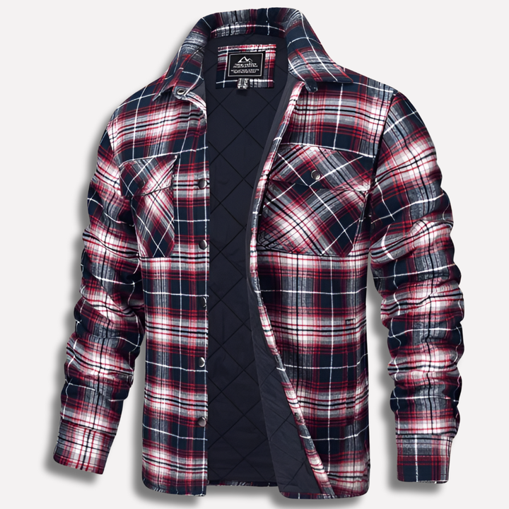 Bomull Kontrollerad Flanell Lumberjack Skjorta