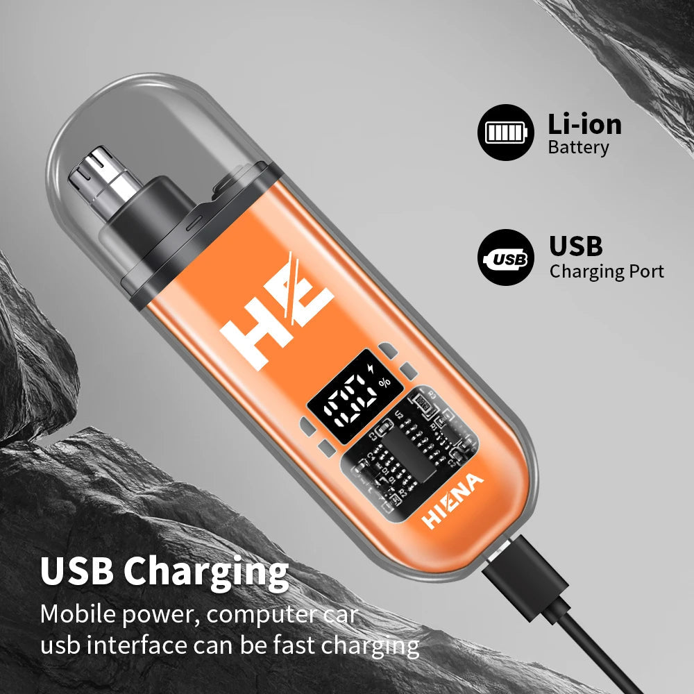 Kompakt USB Uppladdningsbar Näs Trimmer