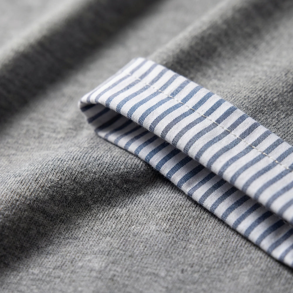 Casuvia - 3/4 Sleeve Crew Neck Top