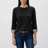 Casuvia - 3/4 Ärmar Crew Neck Top