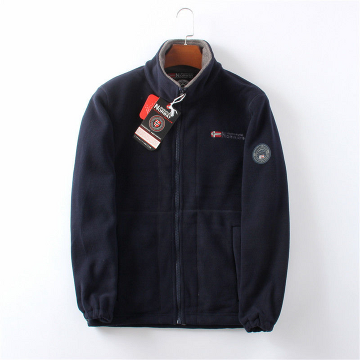Vindskyddad och Komfortabel Herr Fleece Jacka