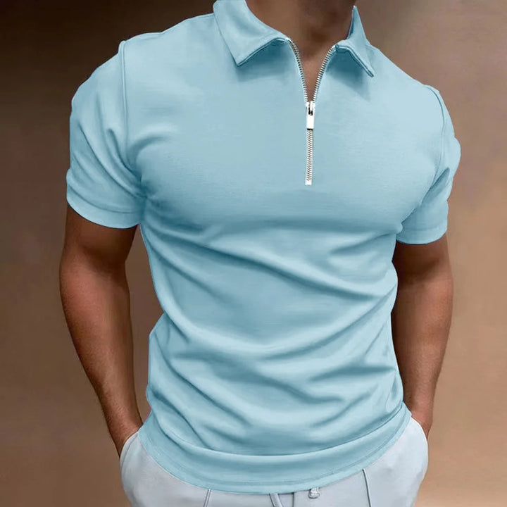 Modern Sophistication - Dragkedja Krage Polo för Män