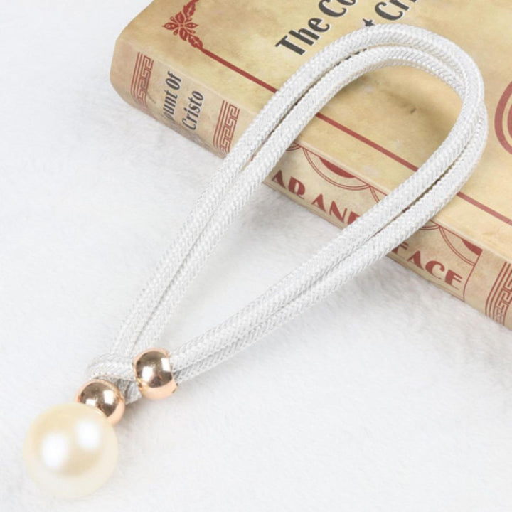 Lystrande Elegant 2-delars Set Perl Gardinsnod