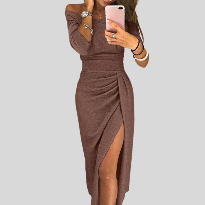 Elegant Off-Shoulder Bodycon Klänning
